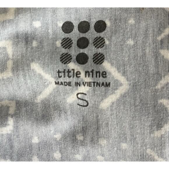 Title Nine Mudcloth Print Hiolani T-Shirt Dress Black Pockets Size Small - Picture 5 of 6